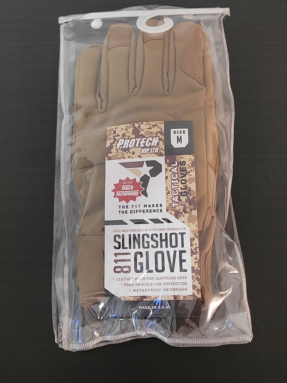 Slingshot Tactical Gloves - Brown (Size M)